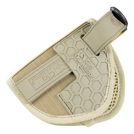 Coldre Mini Caqui Modular Tático Airsoft Militar Cia Militar Orientação Da Mão Canhoto Foto 1