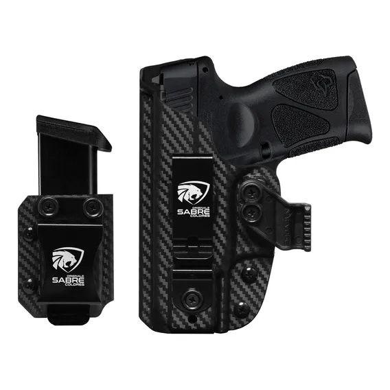 Coldre + Porta Carregador Sabre Taurus G2c Canhoto Cor Preto Fibra De Carbono Foto 1