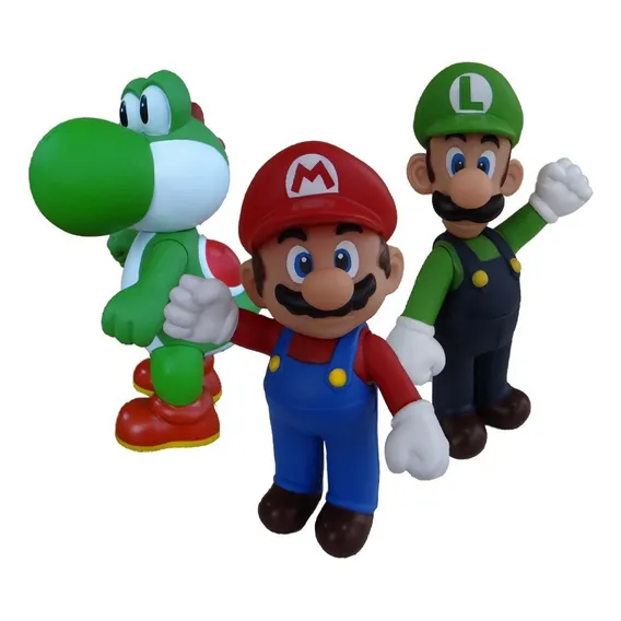 Coleção Kit 3 Bonecos  Do Super Mario Bros Kart 64 Foto 1