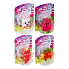 Coleção 04 Mini Bonecos Colecionáveis - Personagens Amigos Da Boneca Barbie Princesa Dreamtopia - Mattel Brinquedos : Melancia + Marshmallow + Urso Ursinho Morango + Casal De Maçãs Foto mini 4