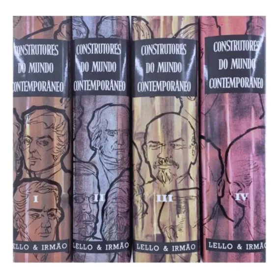 Coleção Construtores Do Mundo Contemporâneo - 4 Volumes, De . Editorial Lello Editores, Capa Mole Em Português Foto 1