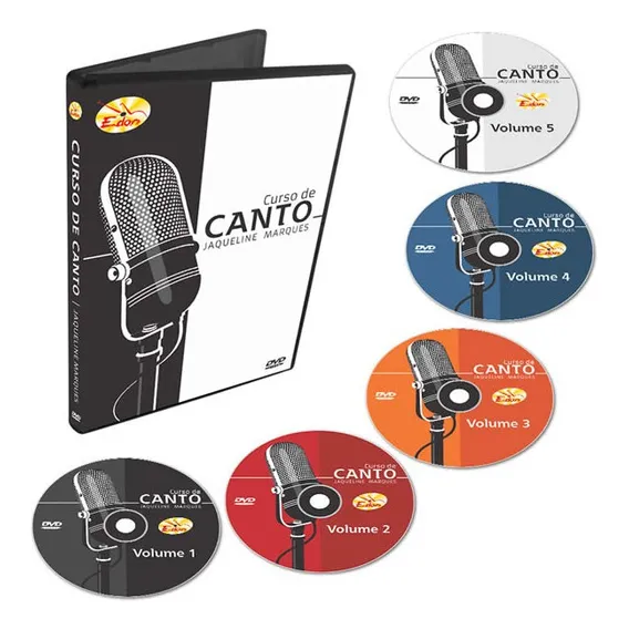 Coleção Curso De Canto Iniciantes 5 Dvds Foto 1