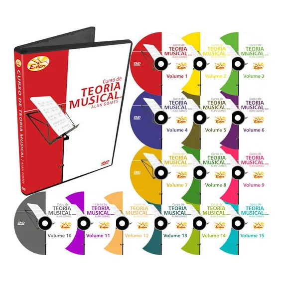 Coleção Curso De Teoria Musical 15 Dvds Edon Foto 1