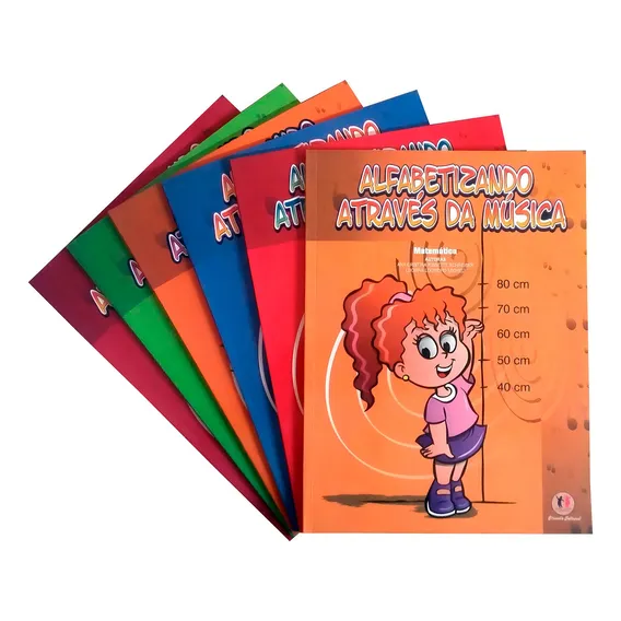 Coleção Livro Alfabetizando Através Da Música - 6livros+6cds Foto 1