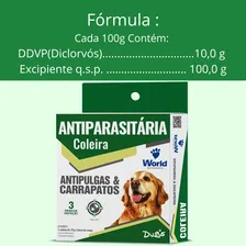 Coleira Anti Pulgas Carrapatos Cães Antiparasitária Foto mini 3