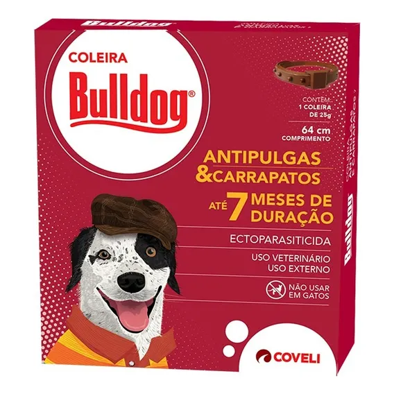 Coleira Anti Pulgas E Carrapato Bulldog Coveli Foto 1