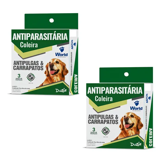 Coleira Antipulgas E Carrapatos Dugs - 2 Unidade Foto 1