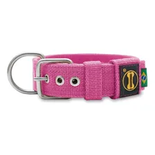 Coleira Cachorro Grande Pitbull Rottweiler Bulldogue - Fit Cor Rosa Tamanho da coleira G Foto mini 1