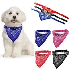 Coleira Com Lenço Bandana Cachorro E Gato Com Pingente P Cor Sortida Lenço/ Bandana Foto mini 2