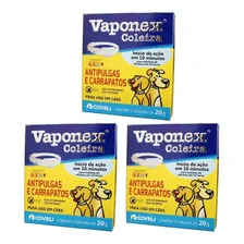 Coleira Vaponex Cães Antipulgas E Carrapatos -kit Com 3 Foto mini 1