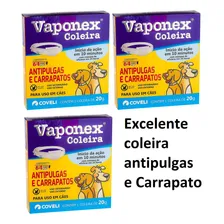 Coleira Vaponex Cães Antipulgas E Carrapatos -kit Com 3 Foto mini 2