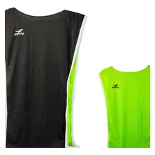 Colete Finta Dupla Face Futebol Preto E Verde Foto mini 2