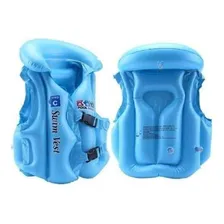 Colete Inflavel Infantil Criança Piscina Praia Boia Cor Azul Foto mini  2