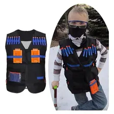 Colete tático infantil para armas Nerf N-Strike O colete tático é feito de tecido mais grosso, é reutilizável e pode ser facilmente limpo Foto mini 2