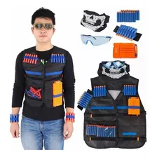 Colete tático infantil para armas Nerf N-Strike O colete tático é feito de tecido mais grosso, é reutilizável e pode ser facilmente limpo Foto mini 1