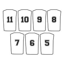 Coletes De Futebol Numerado Kit 7 Pcs Foto mini 2