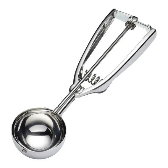 Colher C/ Ejetor Doces Brigadeiro Beijinho Sorvete 4 Cm 40gr Foto 1