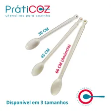 Colher Concava Para Caldeirão 60cm 150º Cabo Branco Foto mini 4