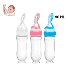 Colher Dosadora Teu Baby Mamadeira Papinha Infantil De BebĂȘ Cor Azul Foto mini 2
