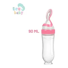 Colher Dosadora Teu Baby Mamadeira Papinha Infantil De Bebê Cor Rosa Foto mini  3
