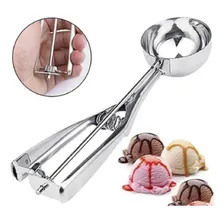 Colher Ejetora Inox Bola Sorvete Dosadora Brigadeiro Docinho Foto mini  3