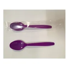 Colher Embalada 1 A 1 Roxa Forte Para Açai C/ 250 Reforçada Foto mini 2