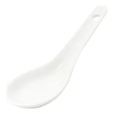 Colher Finger Food Porcelana Lyor Branca - Kit 6 Unidades Cabo Conjunto 6 Finger Food Foto mini 4