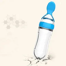 Colher Mamadeira Dosadora Papinha BebĂȘ Introdução Alimentar Cor Azul Foto mini 2