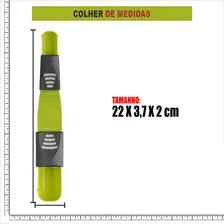 Colher Medida Retrátil Cozinha 9 Medida Grama Compacta Cor Verde-claro Foto mini 4