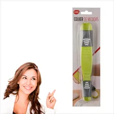 Colher Medida Retrátil Cozinha 9 Medida Grama Compacta Cor Verde-claro Foto mini 2