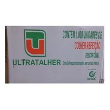 Colher Para Refeição Descartável Branca 16cm Ultratalher Cor do cabo Branco Foto mini 4