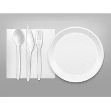 Colher Para Refeição Descartável Branca 16cm Ultratalher Cor do cabo Branco Foto mini 3