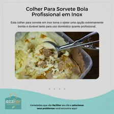 Colher Para Sorvete Brigadeiro Doces Inox Com Ejetor Foto mini  2