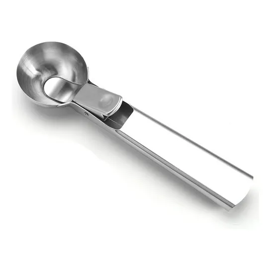 Colher Para Sorvete Com Ejetor Articulado Aço Inox 20cm Foto 1