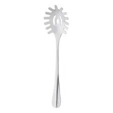 Colher Pegador De Macarrão Em Aço Inox Positano 28cm Lyor Cabo Prateado Foto mini 2