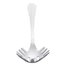 Colher Pegador De Macarrão Em Aço Inox Positano 28cm Lyor Cabo Prateado Foto mini 3