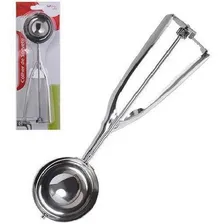 Colher Pegador De Sorvete Inox Com Extrator De Bolas 6cm Foto mini  2