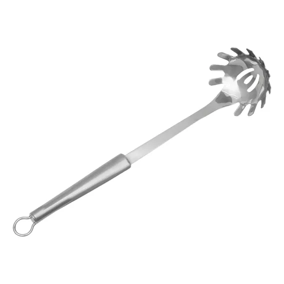 Colher Pegador Macarrão Espaguete Cozinha Em Aço Inox Grande Foto 1
