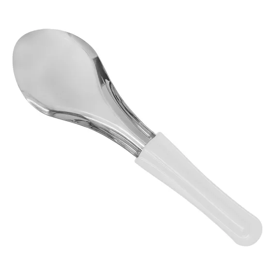 Colher Profissional Sorvete Gelato Italiano Colher Branca Foto 1