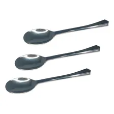 Colher Sobremesa Descartável Luxo Silver Plastic - 10 Un Foto mini 2