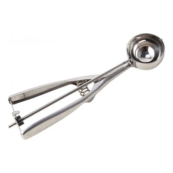 Colher Sorvete 5cm Inox Com Extrator 22cm Chefline 50201 Foto 1