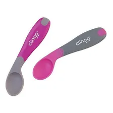 Colheres Silicone Termosensivel Colors Rosa 2 Un - Clingo Foto  mini 1