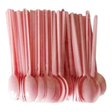 Colherzinha Plástico Rosa Para Brigadeiro - 160 Unidades Foto mini 1