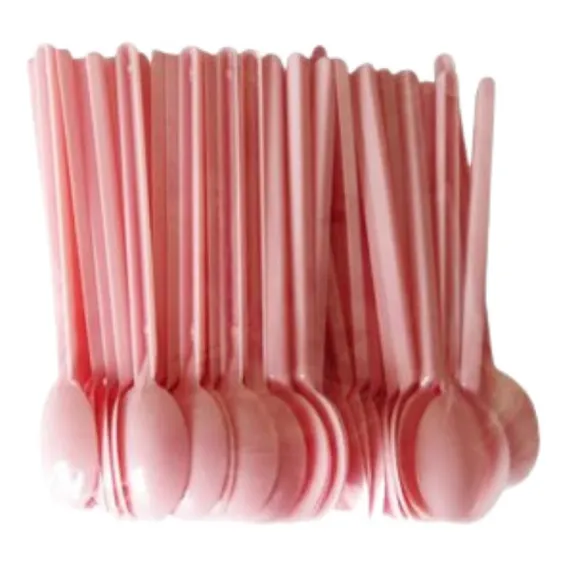 Colherzinha Plástico Rosa Para Brigadeiro - 160 Unidades Foto 1