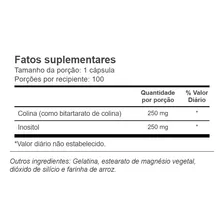 Colina Bitartrate & Inositol 500mg 100 cápsulas Vitacost Foto mini 2