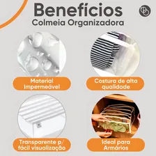 Colmeia Organizador Gavetas Guarda Roupa Blusas Soutiens Cor Branco Foto mini 3