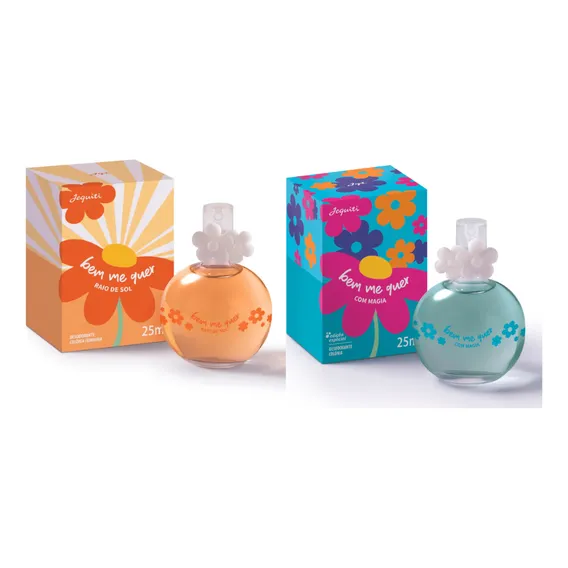 Col么nia Bem-me-quer Raio De Sol + Bem-me-quer Magia 25ml Jequiti Foto 1