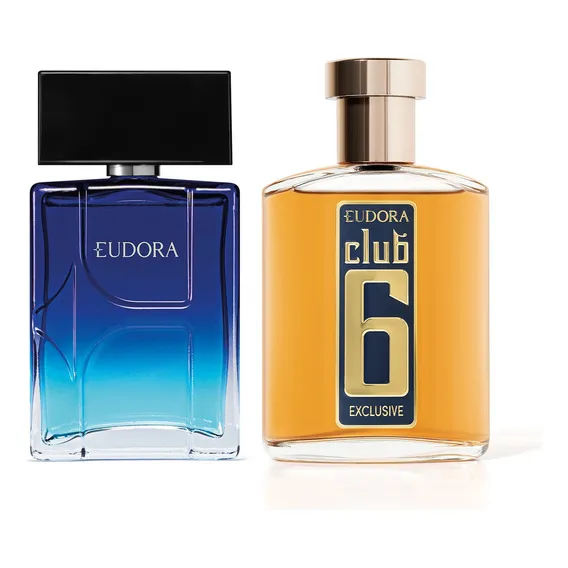 Colônia: Eudora H Flow Colônia 100ml + Club 6 Exclusive Colônia 95ml Foto 1
