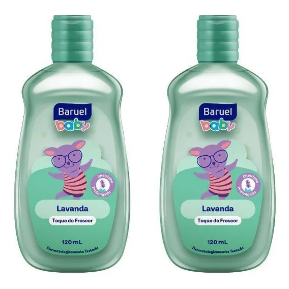 Colonia Baruel Baby Lavanda 120ml - Kit Com 2un Foto 1