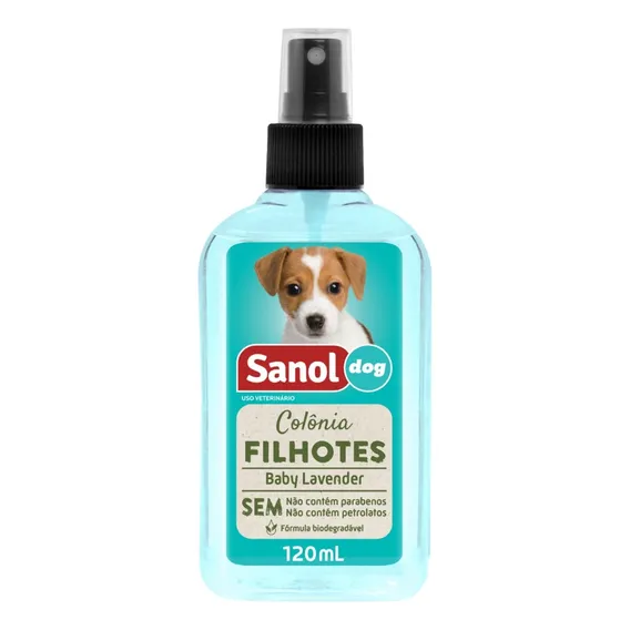 Colônia Para Pet Cachorro Cão Perfume Sanol Dog 120ml Fragrância Filhote Foto 1